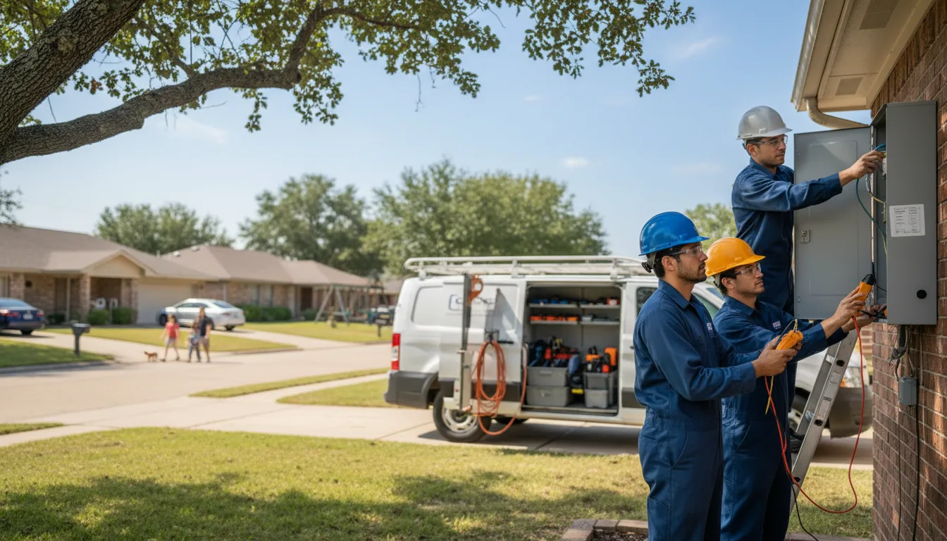 Certified electrician providing emergency electrical services in Lavaca, AR